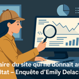 Enquête d’Emily Delacroix sur un site internet qui ne génère aucun résultat pour une TPE
